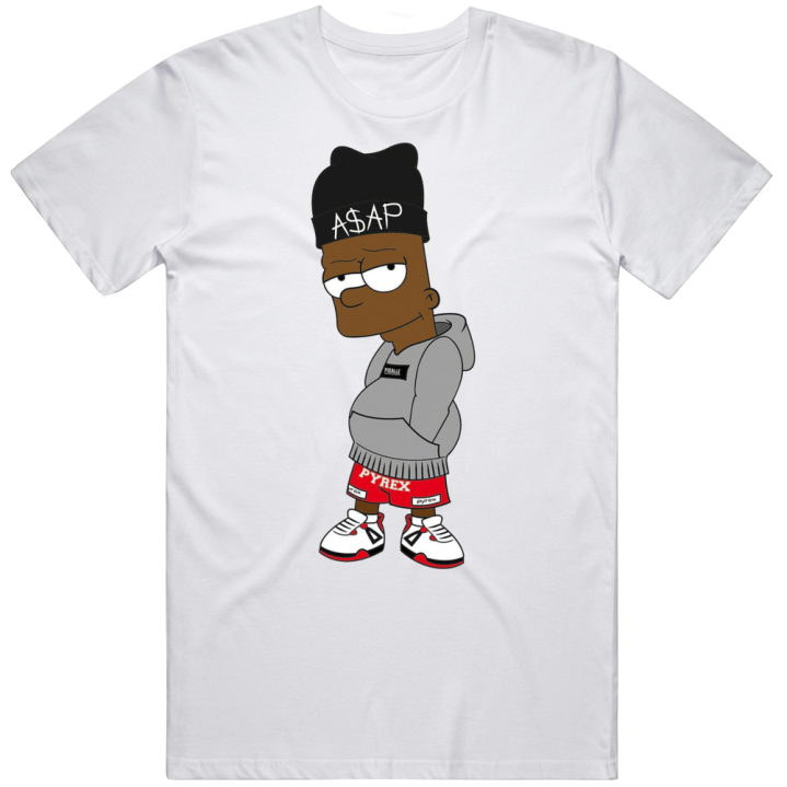 Asap Bart Simpson Bootleg Parody T Shirt