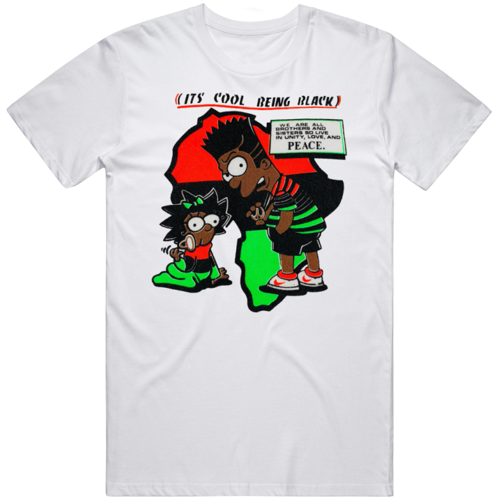 It's Cool Being Black Bart Simpson Africa Bootleg T Shirt