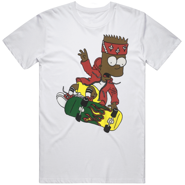 Black Bart Skateboard Thrasher Parody T Shirt