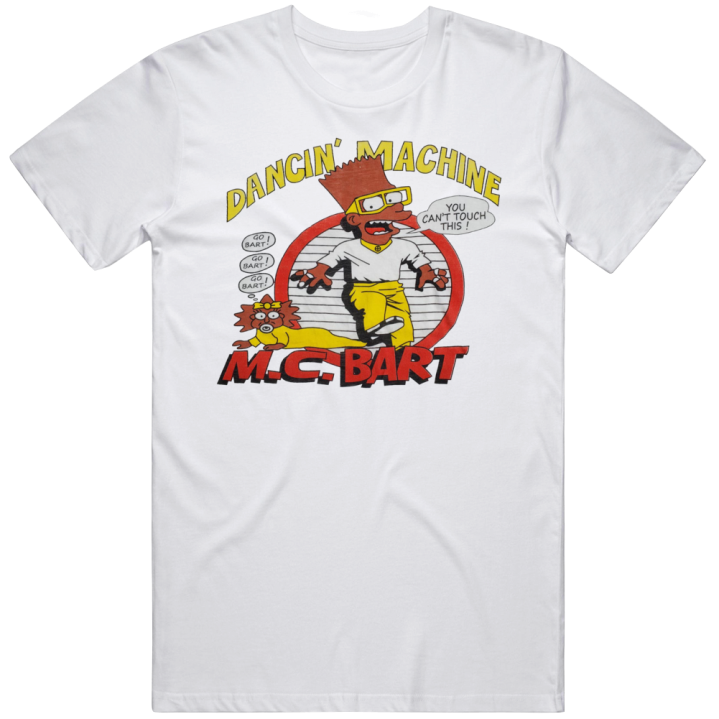 Dancin' Machine Mc Bart Simpsons Bootleg T Shirt