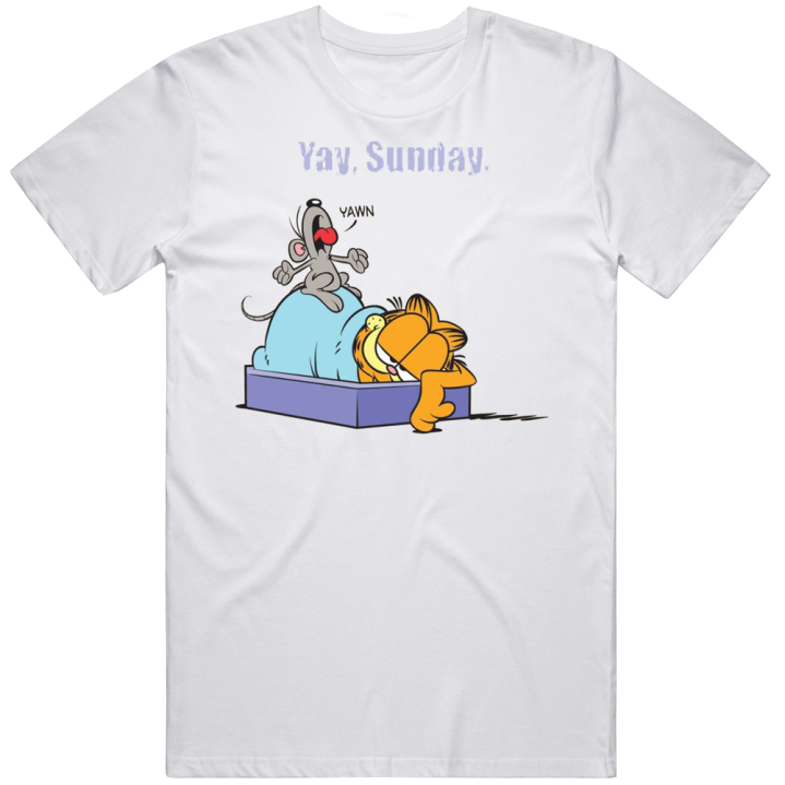 Yay Sunday Garfield T Shirt