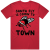 Santa Fly Cmoning To Town Christmas Dinner Gift T Shirt