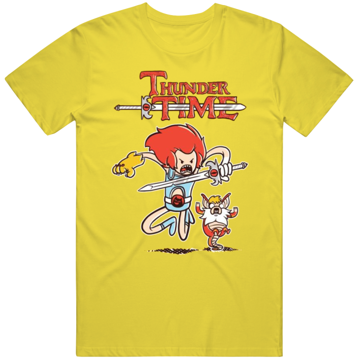 Thunder Time Adventure Cats Parody T Shirt