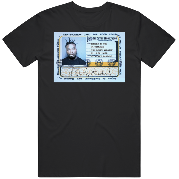 Old Dirty Bastard Odb Food Stamp T Shirt