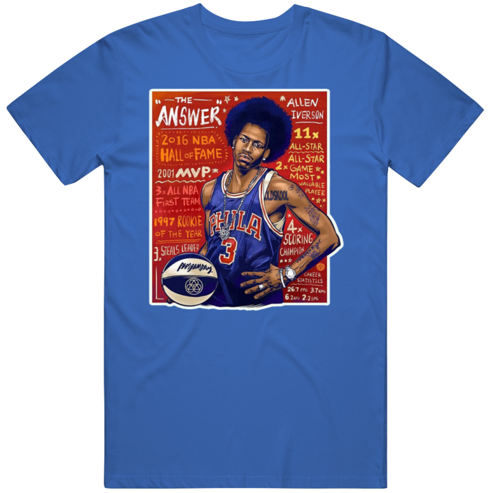 The Answer Allen Iverson 2016 Hall Of Fame T Shirt