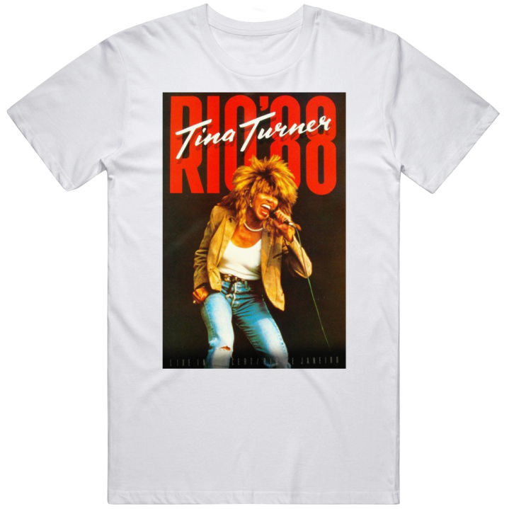 Tina Turner Rio 88 Logo T Shirt