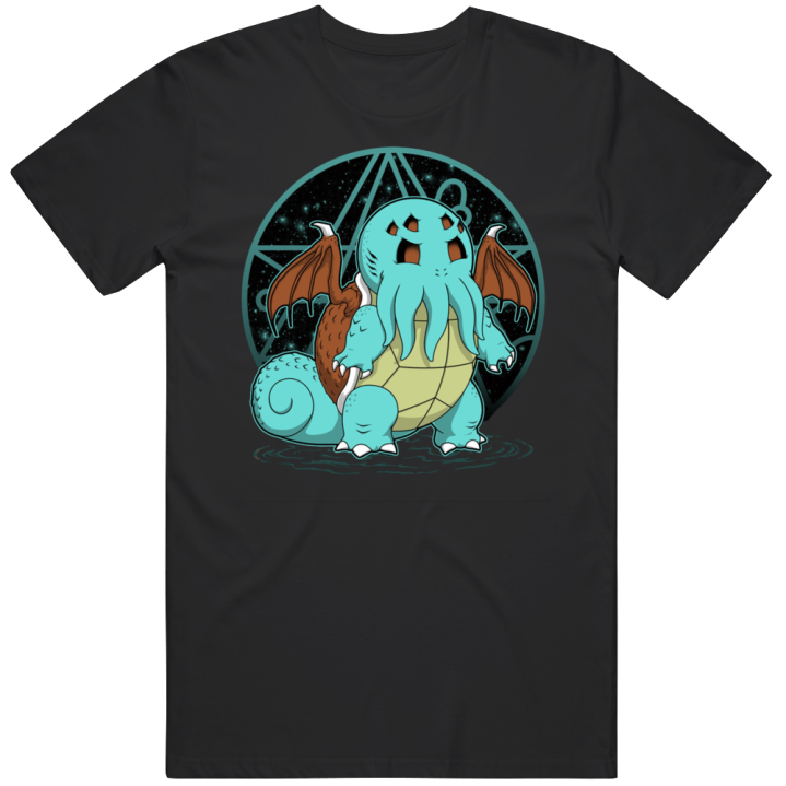 Squirthulhu Squirtle Cthulhu Pokemon Parody T Shirt