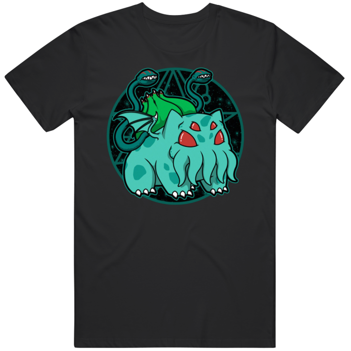 Bulbathulhu Bulbasaur Cthulhu Pokemon Parody T Shirt