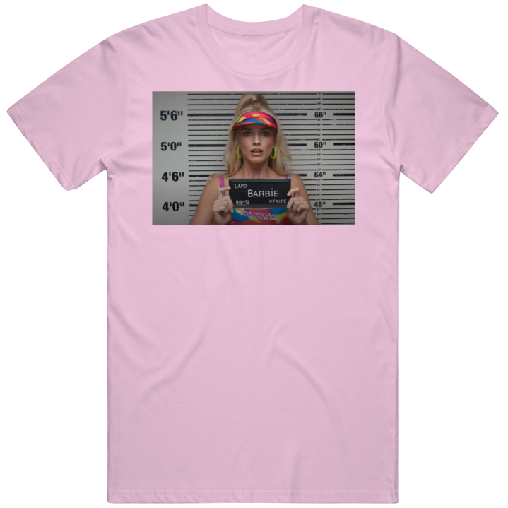 Barbie Mugshot Margot Robbie Movie T Shirt