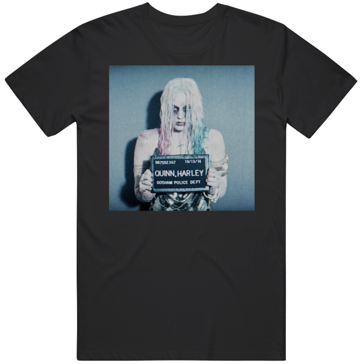 Harley Quinn Mugshot Margot Robbie T Shirt