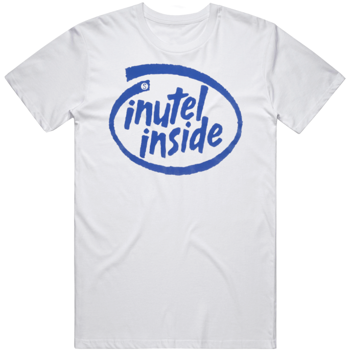 Inutel Intel Inside Parody Bootleg T Shirt