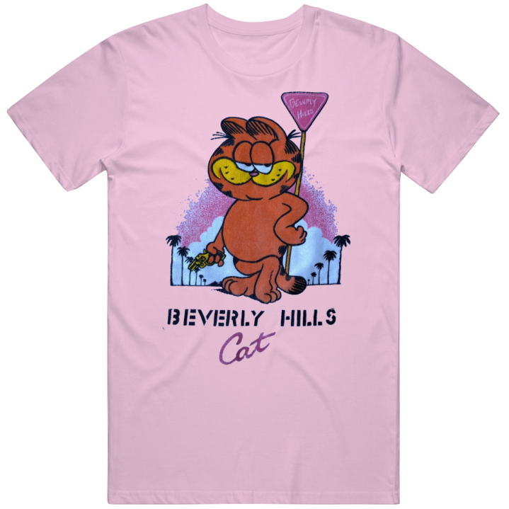 Beverly Hills Cat Garfield Parody T Shirt