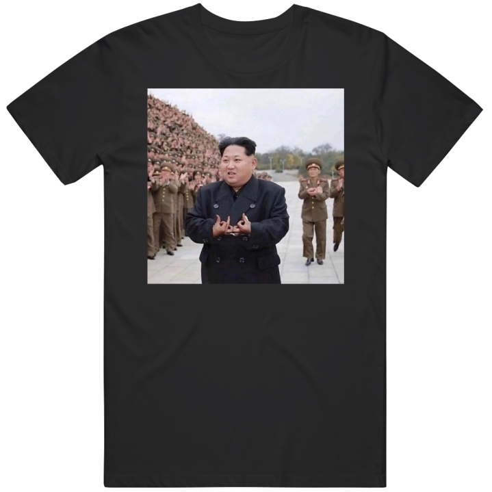 Kim Jong Un Gang Signs Blood T Shirt