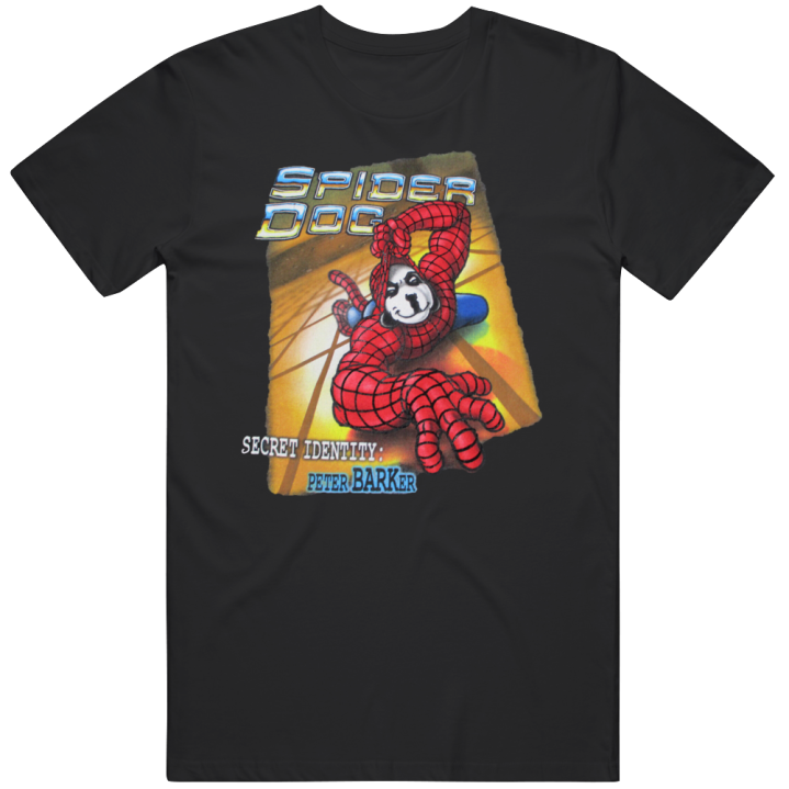 Spider Dog Secret Identity Peter Barker Spiderman Bootleg T Shirt