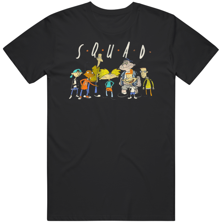 Hey Arnold Squad Friends Vintage Bootleg T Shirt