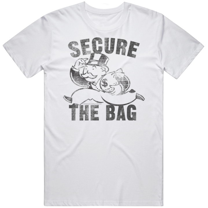 Secure The Bag Monopoly Man Parody T Shirt