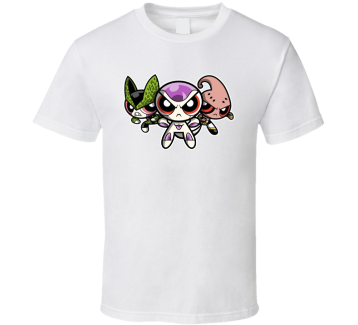 Power Puff Girls Dragon Ball Z Crossover T Shirt