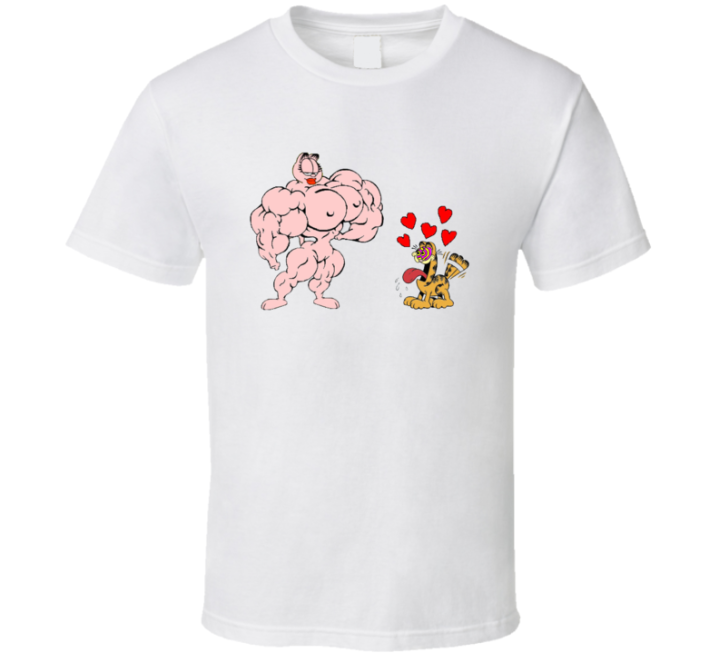 Garfield Arlene Buff Bodybuilder Snu Snu Love T Shirt