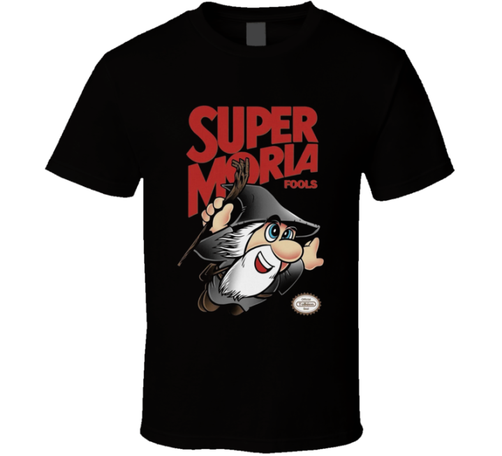 Super Moria Fools Mario Parody T Shirt