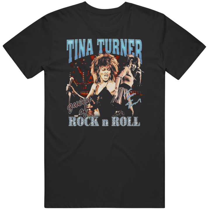 Tina Turner Queen Of Rock N Roll Bootleg T Shirt