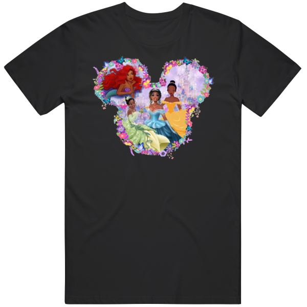 Black Disney Princesses Little Mermaid Movie T Shirt_classic_white T S