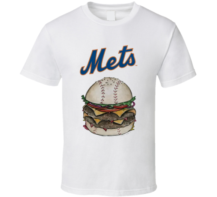 Mets Cheeseburger Baseball T Shirt