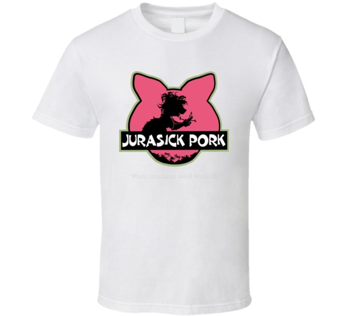 Jurassic Pork Miss Pigey Parody T Shirt