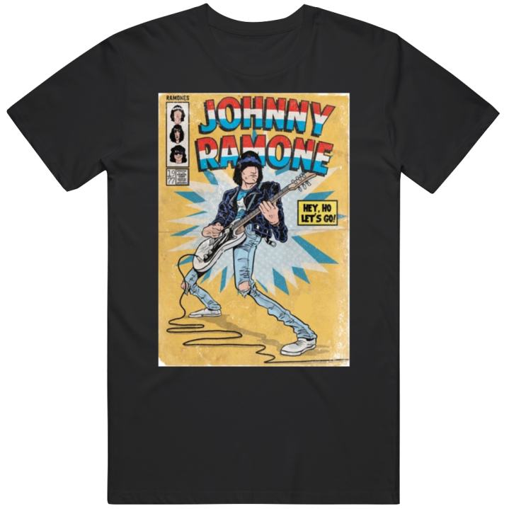 Johnny Captain Ramone America Comic Parody T Shirt