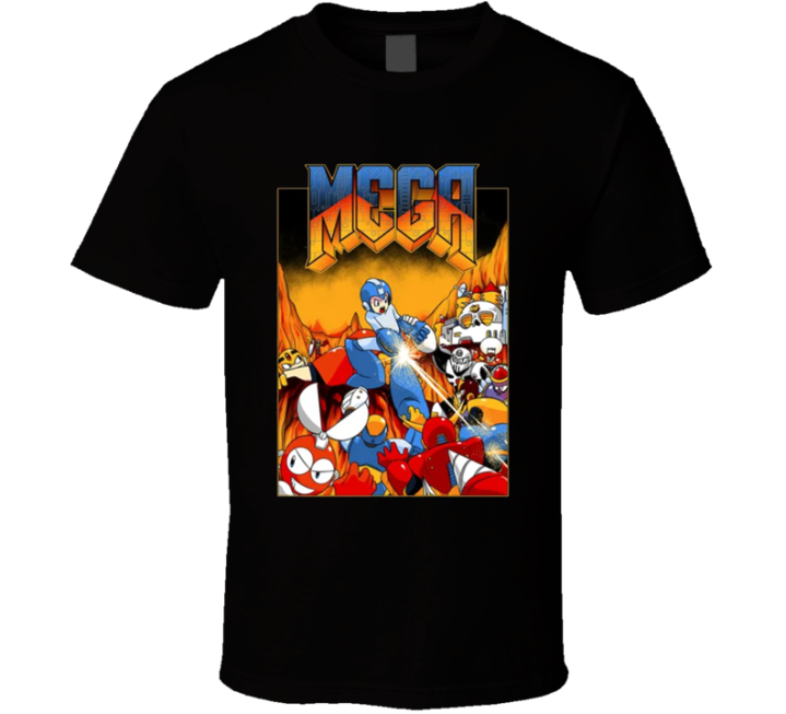 Mega Man Megaman Doom Style Parody T Shirt