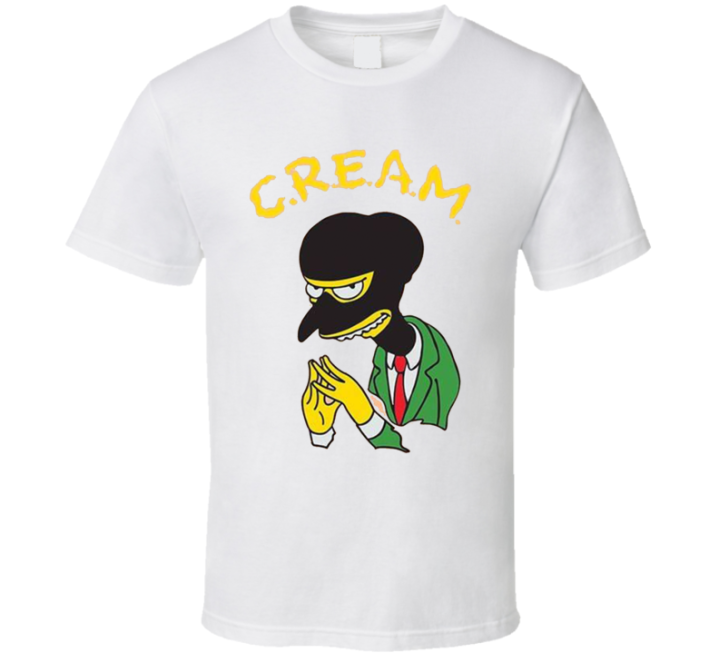 Mr Burns Cream Simpsons Wu-tang Parody T Shirt