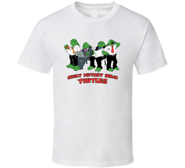 Adult Mutant Ninja Turtles Parody T Shirt