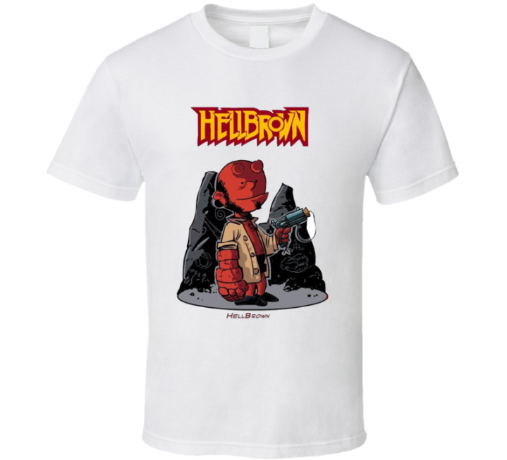 Hellbrown Hell Boy Charlie Brown Peanuts Parody T Shirt