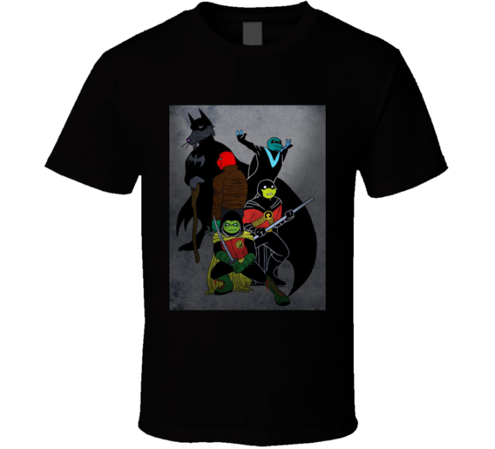 Teenage Mutant Robin Turtles Batma Parody T Shirt