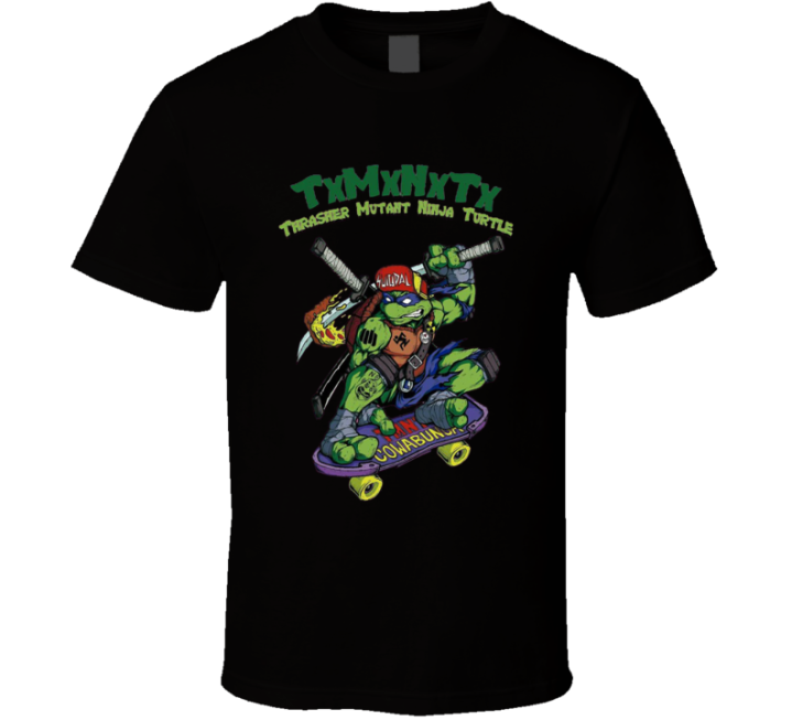 Thrasher Mutant Ninja Turtles Teenage Parody T Shirt