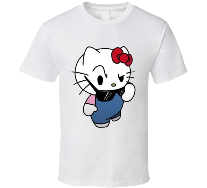 Hello Curious Kitty Hmm T Shirt