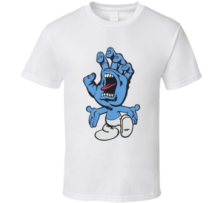 Smurfs Screaming Hand Santa Cruz T Shirt