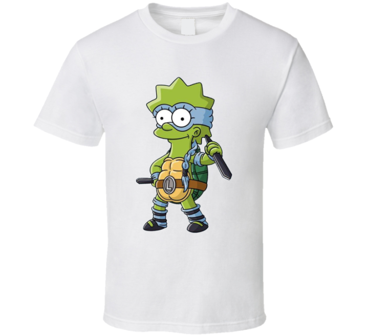 Lisa Mutant Ninja Turtle Simpsons Parody T Shirt