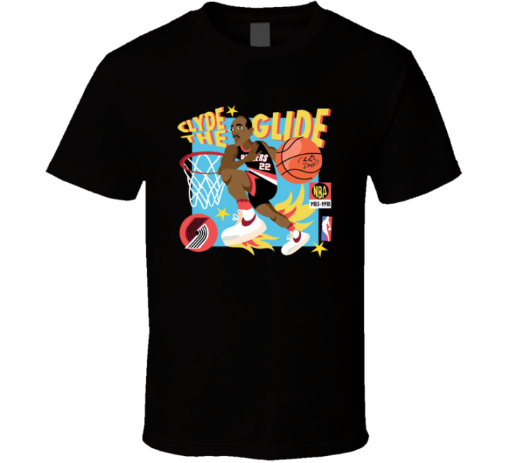 Clyde The Glide Drexler Portland Basketball T Shirt