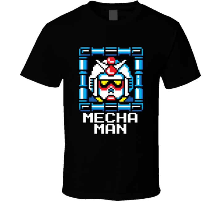 Mecha Man Megaman Gundam Parody T Shirt