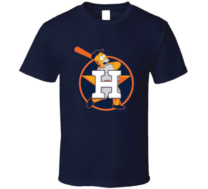 Houston Homer Simpsons Baseball Parody T Shirt