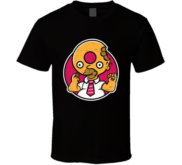 Donut Head Homer Simpson Parody T Shirt