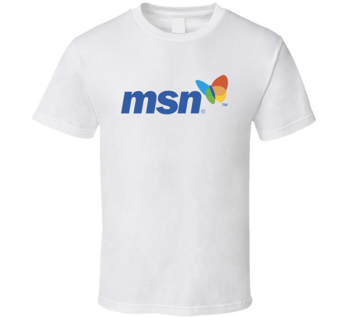 Msn Oldschool Internet Logo T Shirt