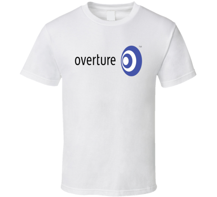 Overture Search Oldschool Retro Internet T Shirt