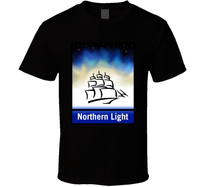 Northern Light Search Oldschool Retro Internet T Shirt