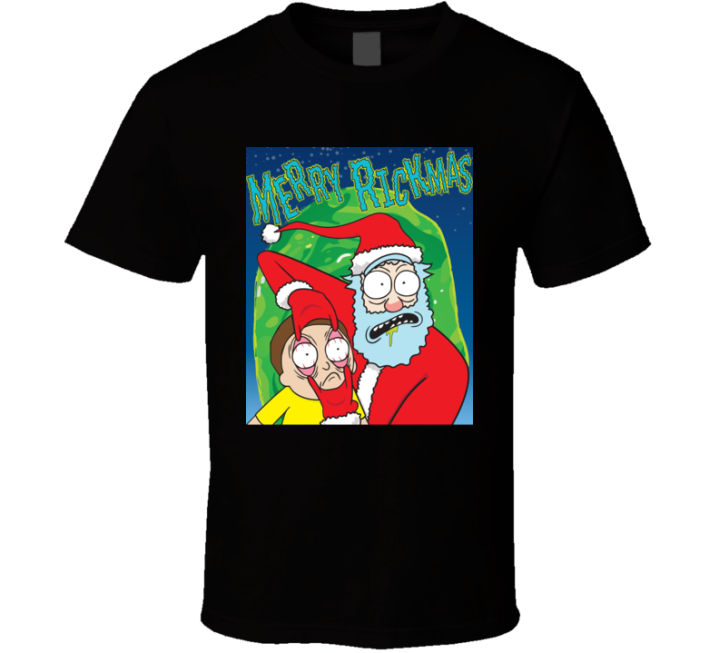 Merry Rickmas Morty Christmas Parody T Shirt