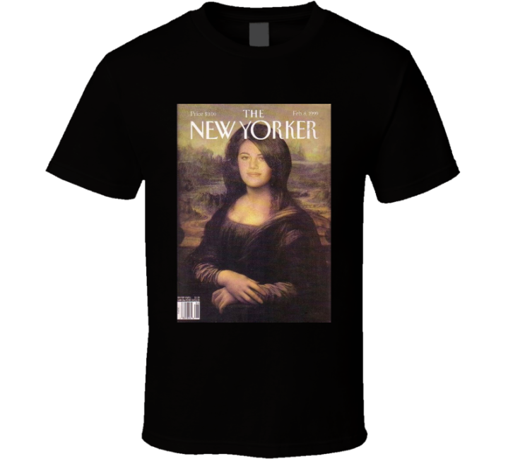 The New Yorker Monica Lewinksy Mona Lisa Magazine Parody T Shirt