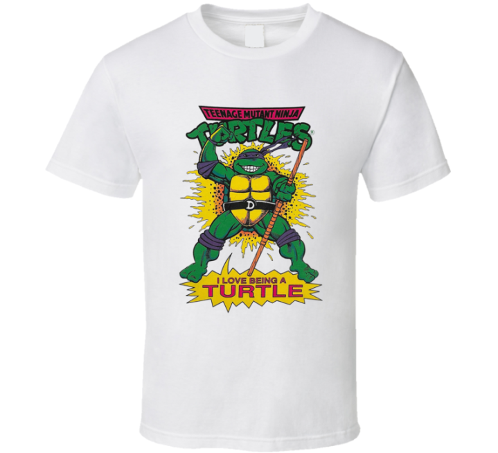 Teenage Mutant Ninja Turtles I Love Being A Turtle Bootleg T Shirt