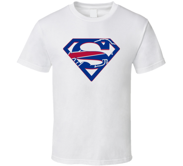 Superman Buffalo Bills Football Parody T Shirt