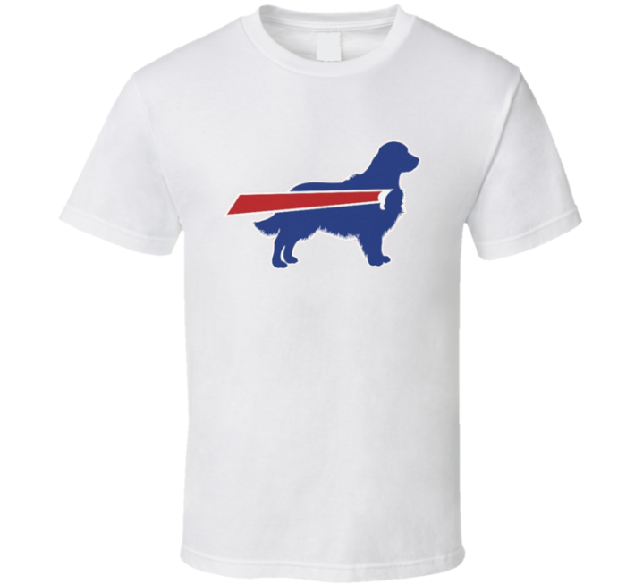 Buffalo Golden Retriever Bills Football Parody T Shirt