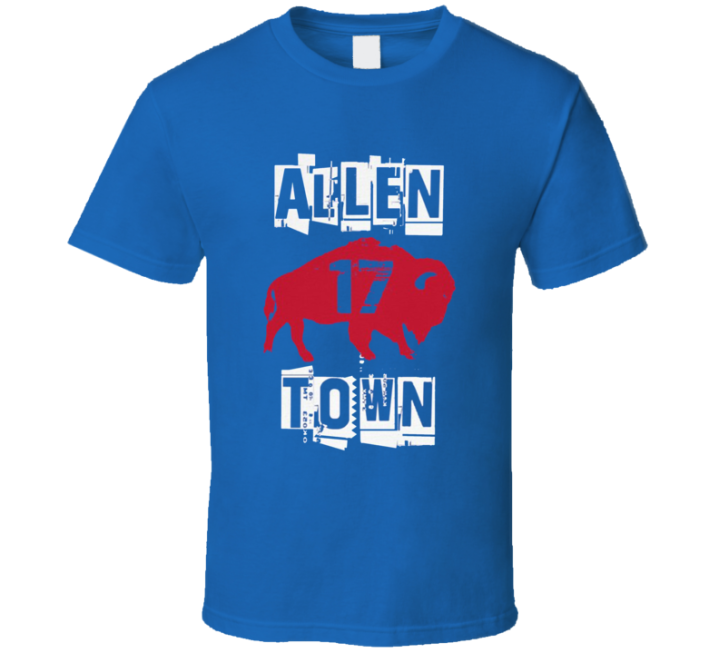 Josh Allen Town Buffalo Bills Football Parody T Shirt